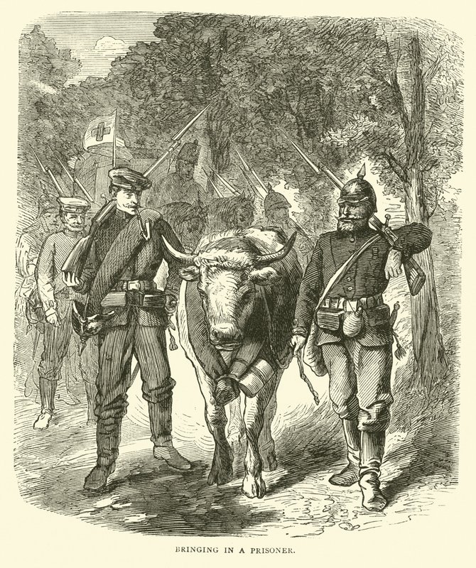 Přivedení vězně, září 1870 od English School