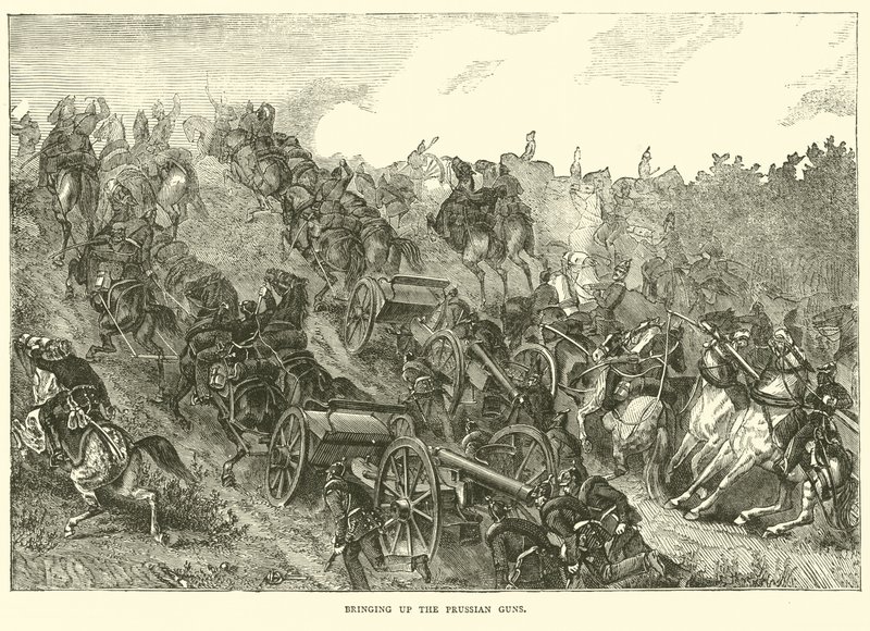 Vychovávání pruských zbraní, srpen 1870 od English School