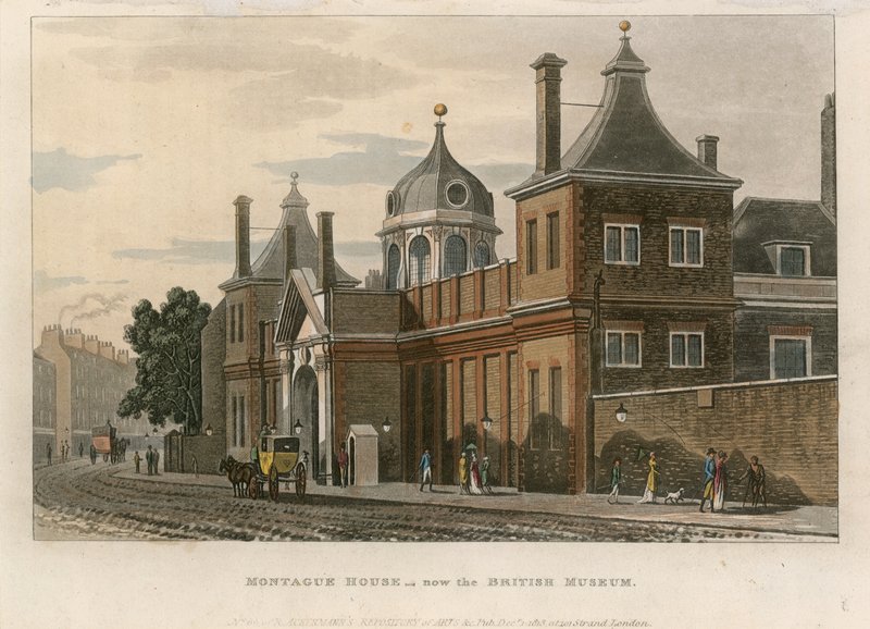 Britské muzeum v Montague House od English School