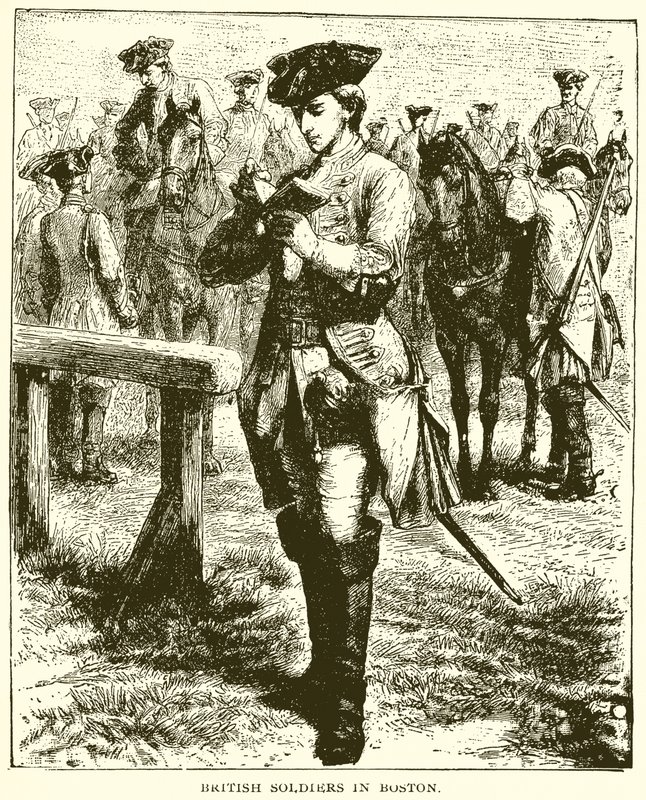 Britští vojáci v Bostonu od English School