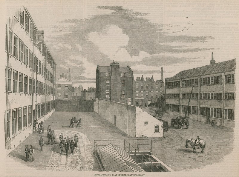 Broadwoods Pianoforte Manufactory od English School