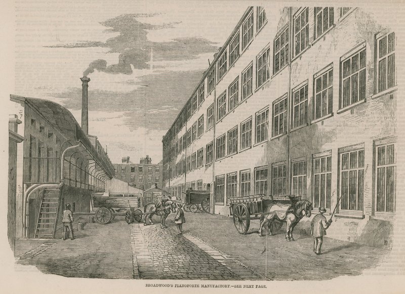 Broadwoods Pianoforte Manufactory od English School