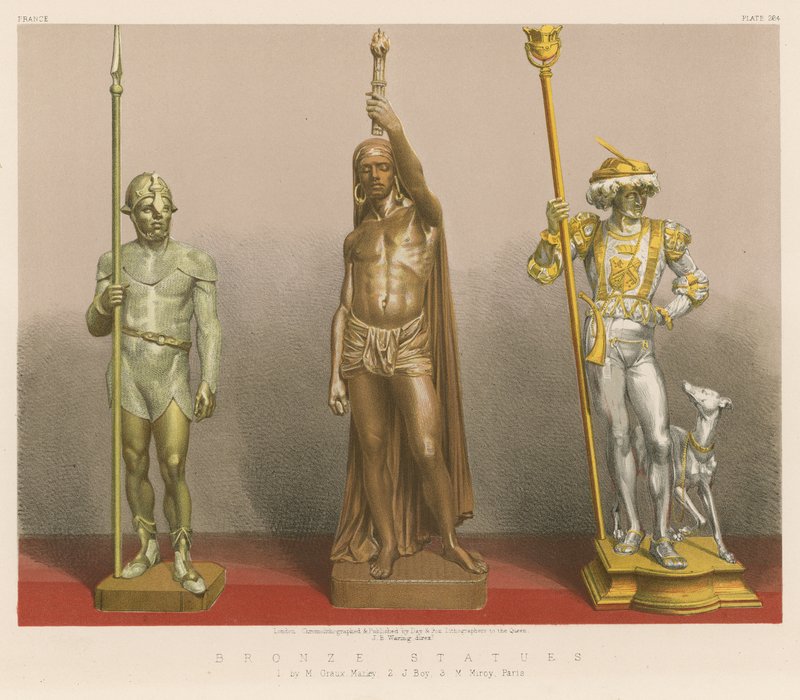 Bronzové sochy (chromolit) od English School