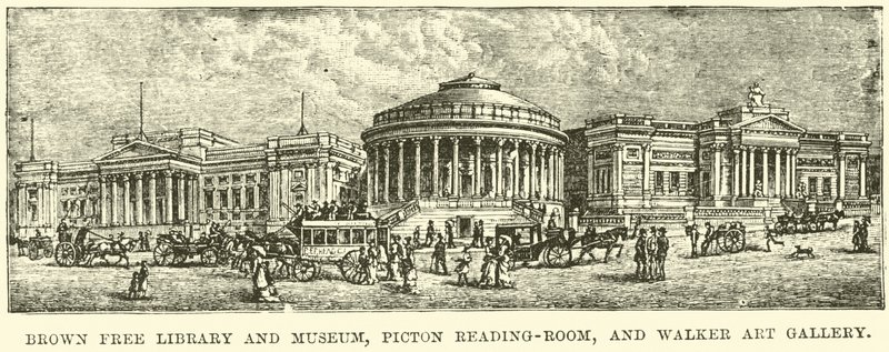 Brown Free Library and Museum, Picton Reading-room a Walker Art Gallery od English School