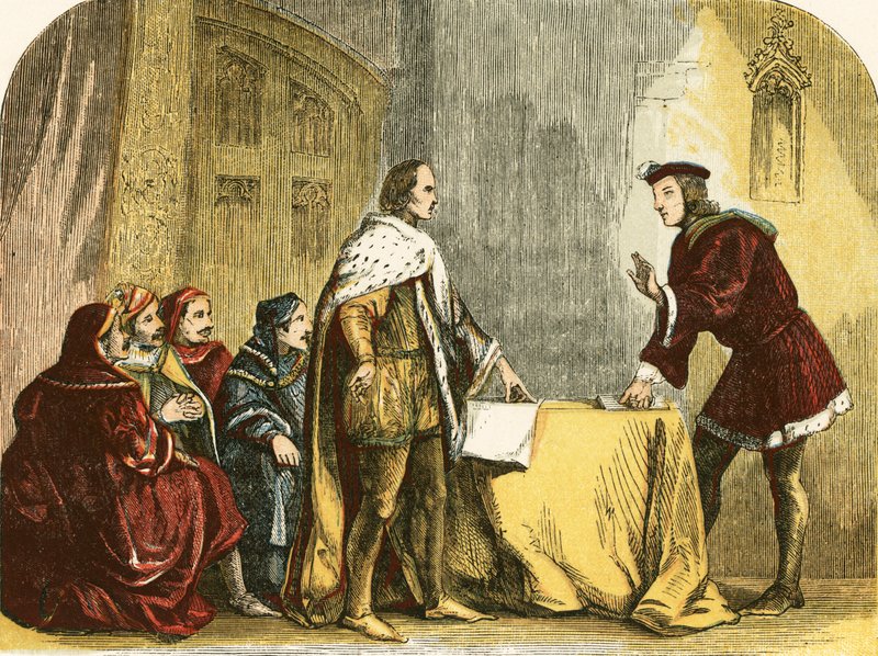 Buckingham prosí Richarda, vévodu z Glo
