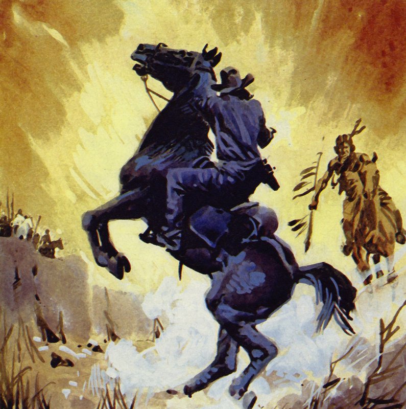 Buffalo Bill bojoval se Žlutou rukou, vůdcem Cheyenů od English School
