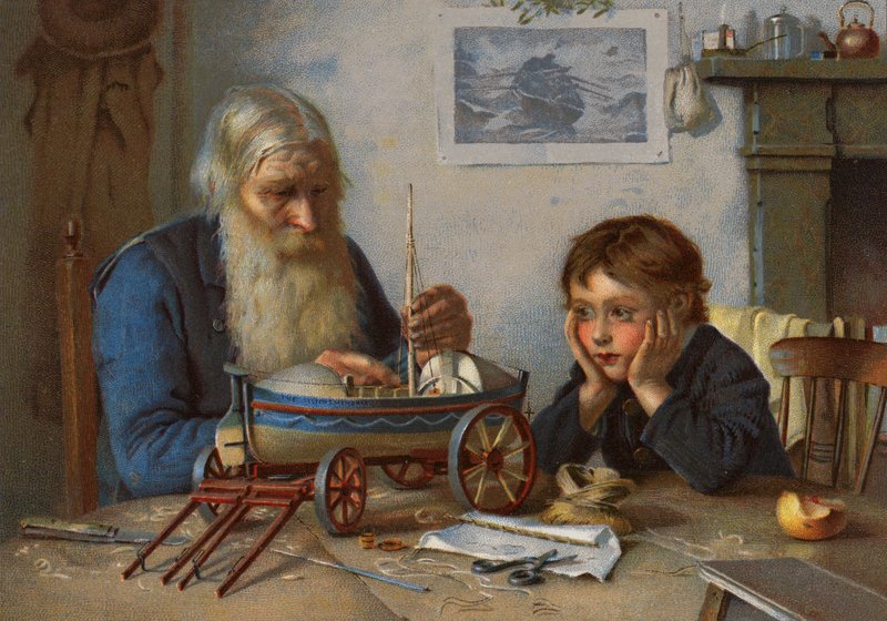 Stavba záchranného člunu (barevné lito) od English School