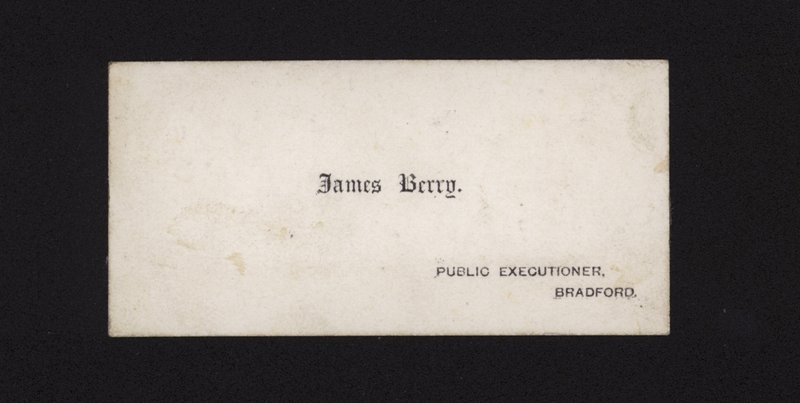 Vizitka Jamese Berryho, veřejného popravčího od English School