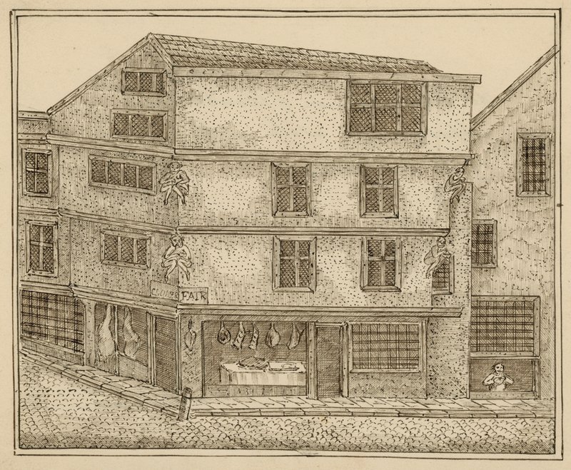 Řezník ve Smithfieldu od English School