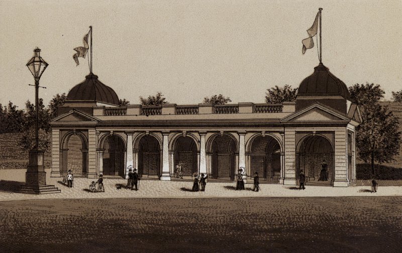 Buxton: The New Pump Room (litho) od English School
