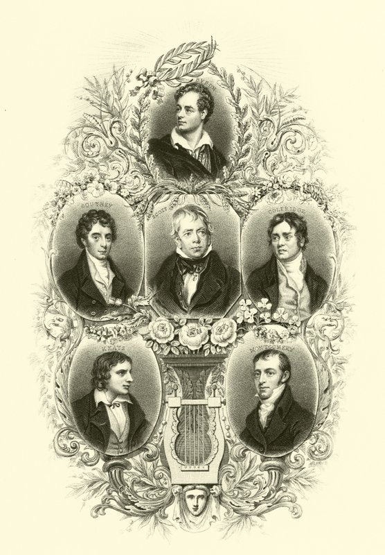 Byron, Southey, Scott, Coleridge, Keats, Montgomery od English School
