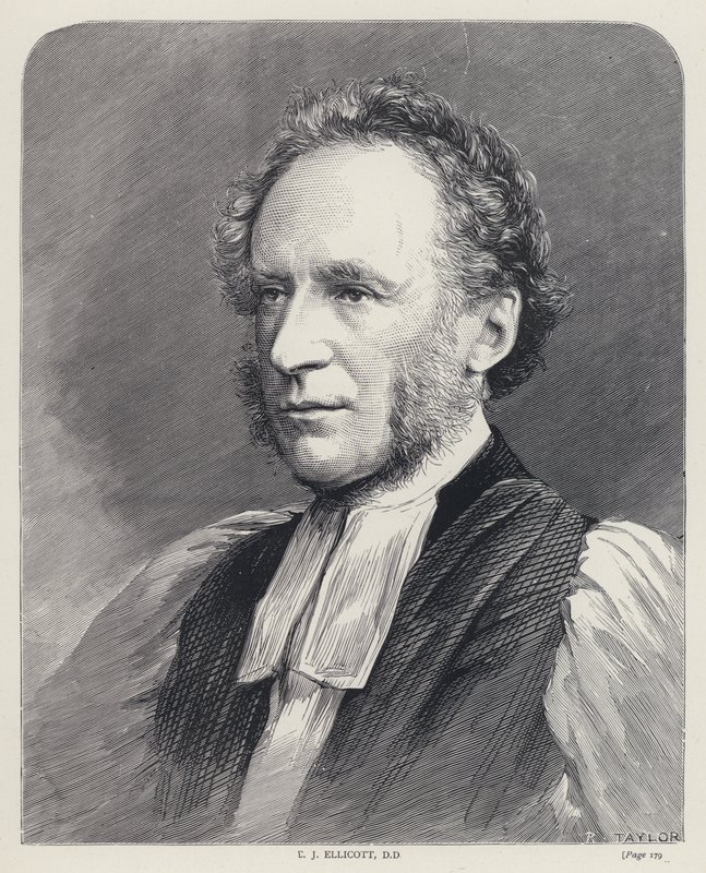 C J Ellicott, DD (rytina) od English School