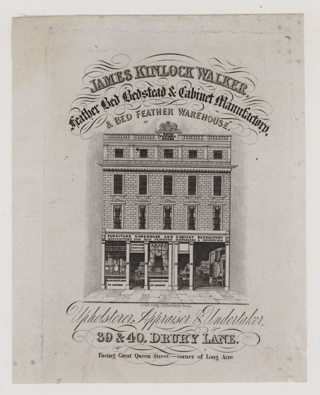 Truhlář, James Kinlock Walker, vizitka od English School