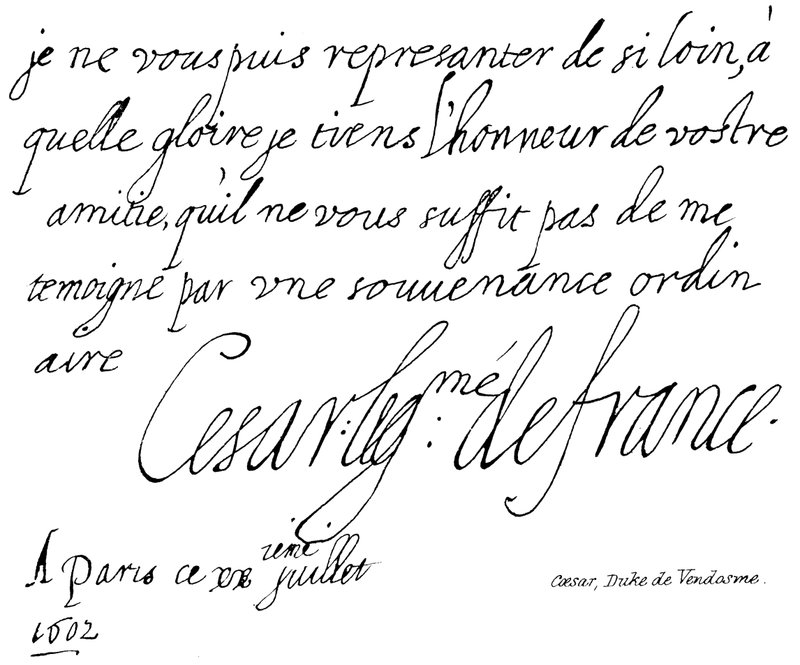Caesar, vévoda de Vendosme od English School