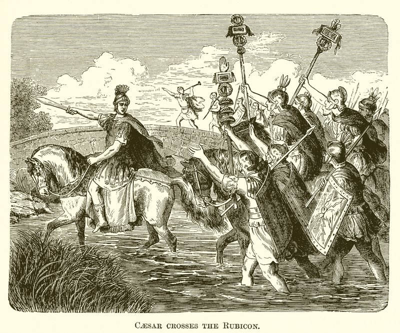Caesar překračuje Rubikon od English School