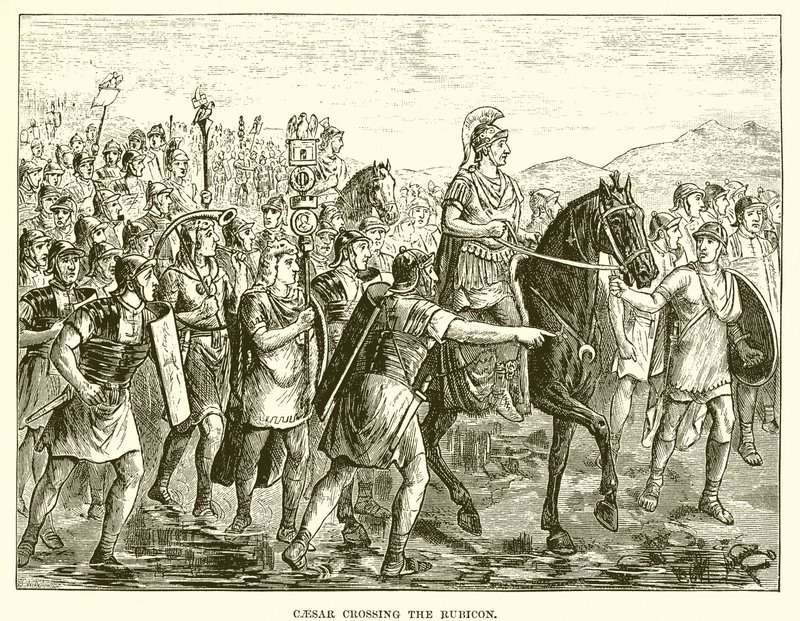 Caesar překračuje Rubikon od English School