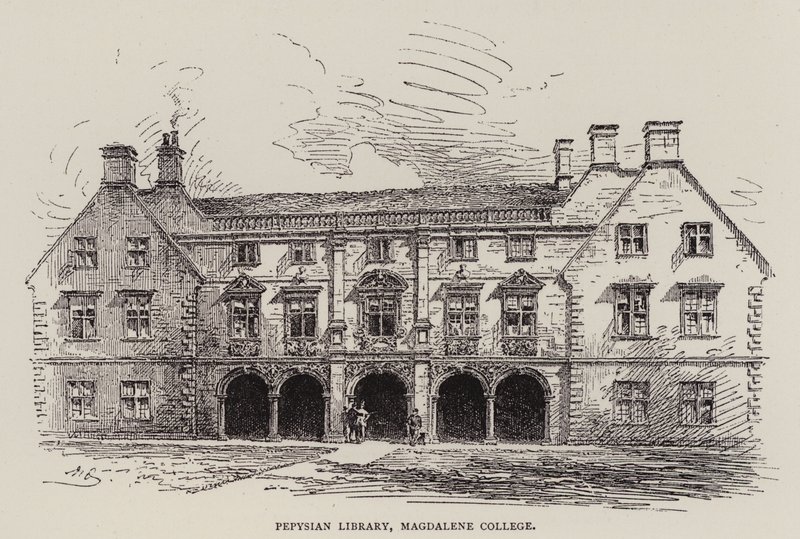 Cambridge: Pepysian Library, Magdalene College (lept) od English School