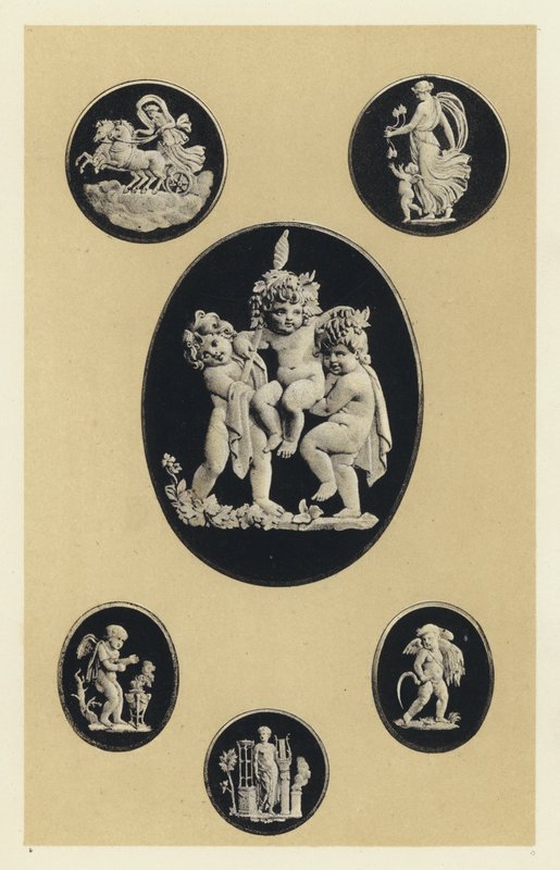 Cameos ve starém Wedgwood Ware od English School