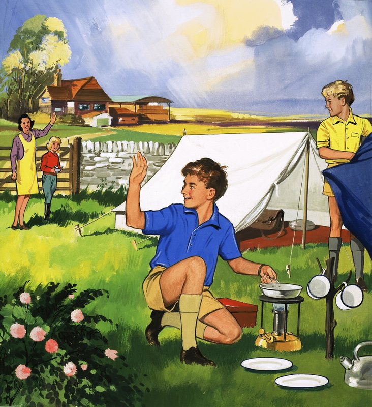 Kempování ve stanu od English School