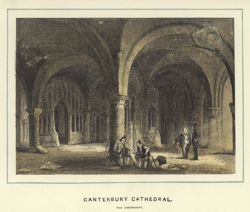 Canterburská katedrála, podzemí od English School