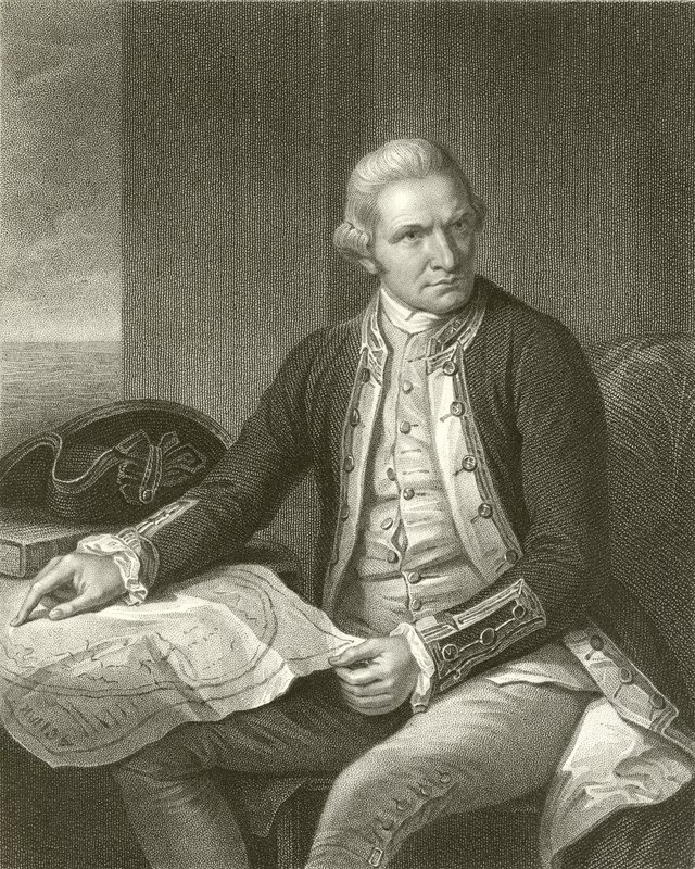 kapitán James Cook od English School