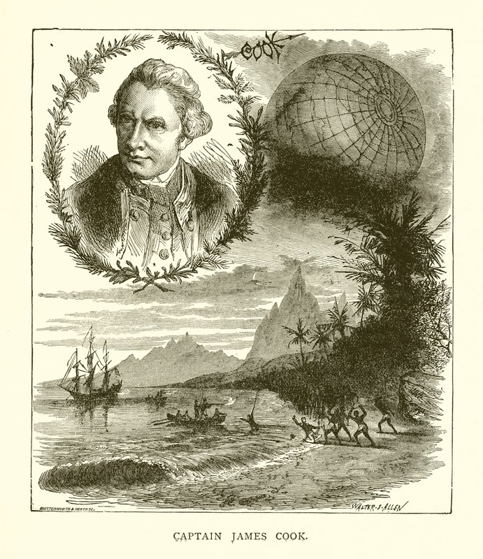 kapitán James Cook od English School