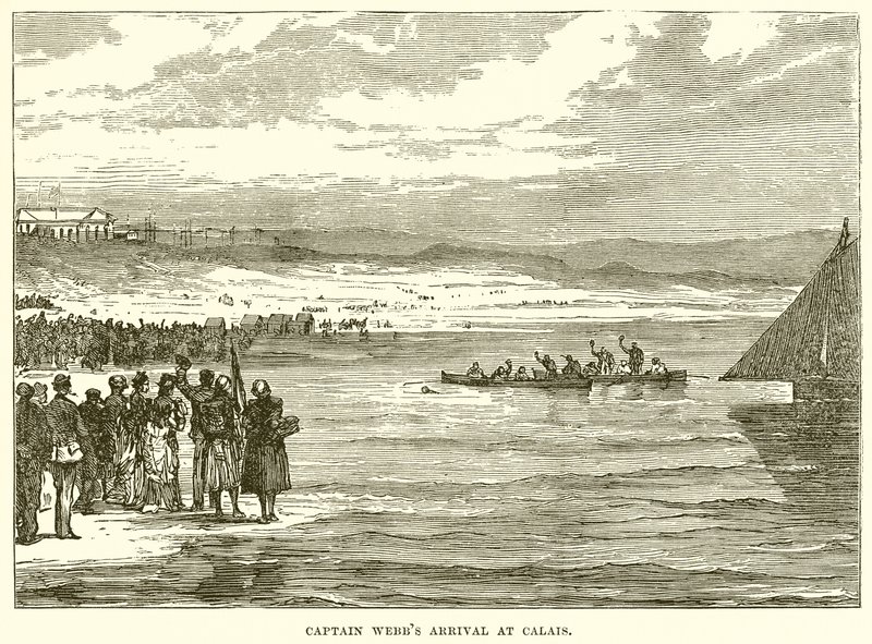 Příjezd kapitána Webbse do Calais od English School