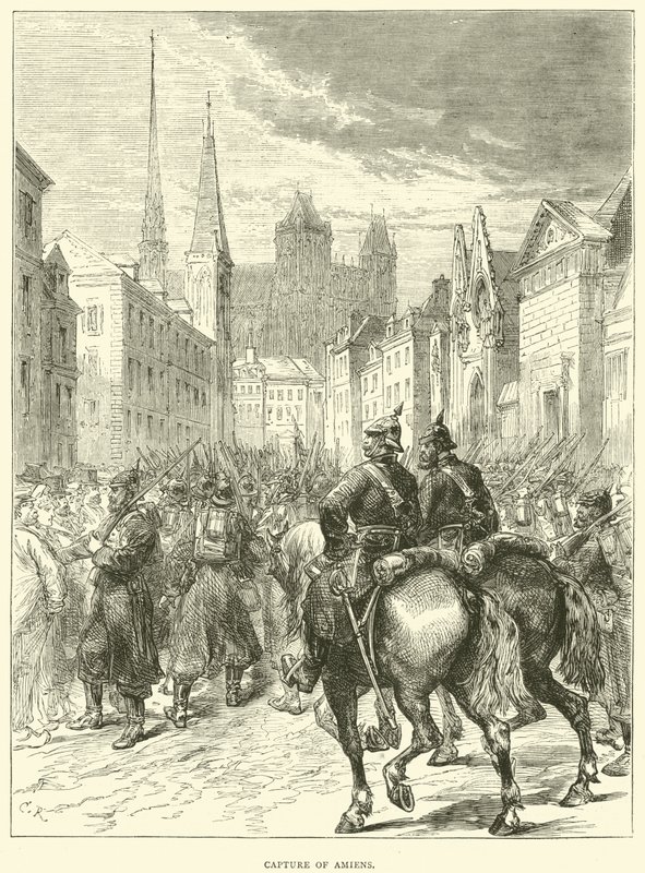 Dobytí Amiens, prosinec 1870 od English School