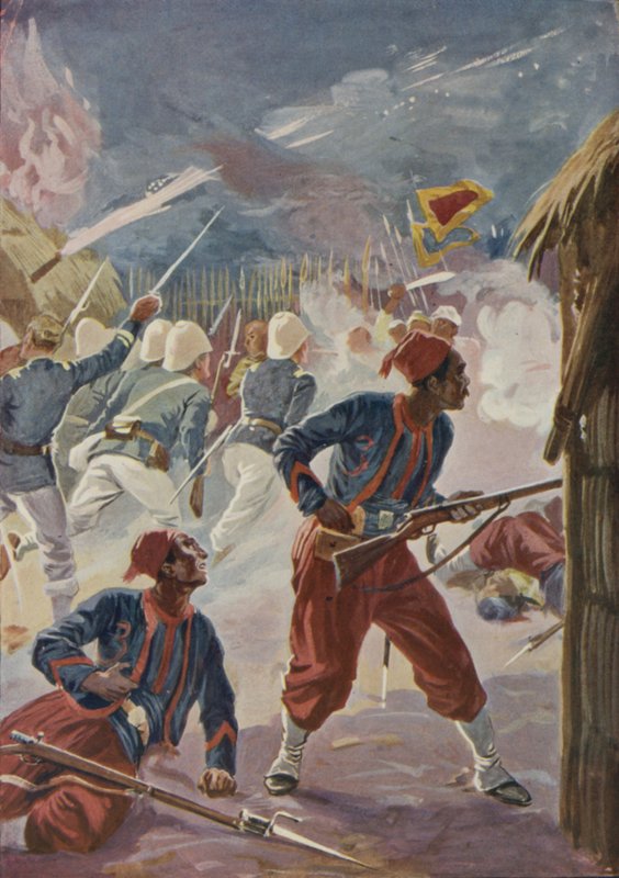 Zajetí Son Tay Francouzi, Tonkin, 1884 od English School