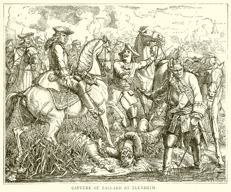 Zajetí Tallarda v Blenheimu od English School