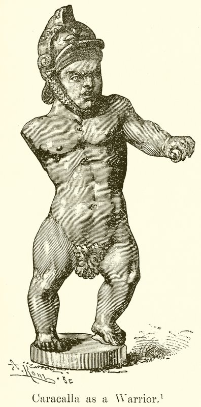 Caracalla jako válečník od English School