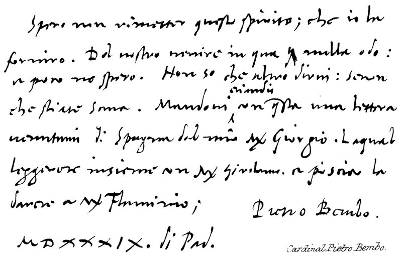 kardinál Pietro Bembo od English School