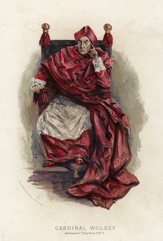 Kardinál Wolsey ze Shakespearova krále Jindřicha VIII od English School