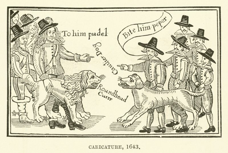 Karikatura, 1643 od English School