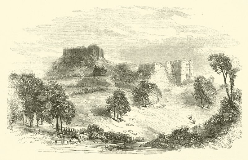 Carisbrooke Castle (rytina) od English School