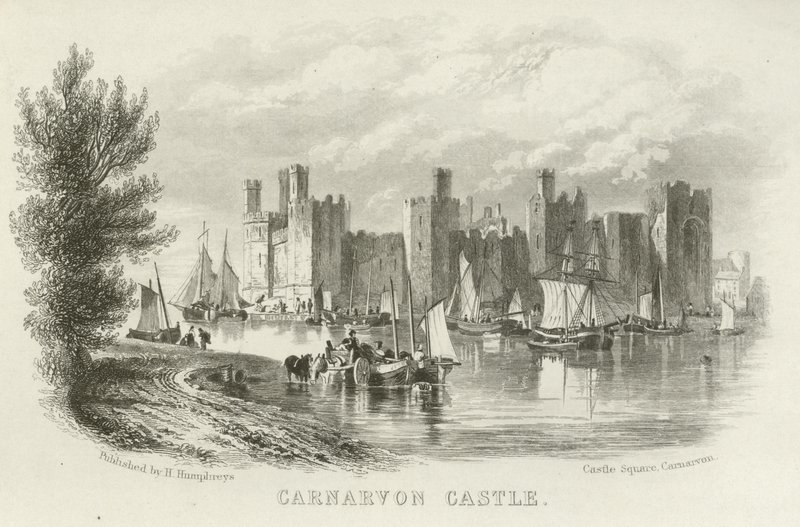 Hrad Carnarvon, Severní Wales od English School