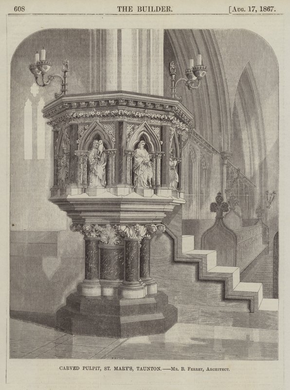 Vyřezávaná kazatelna, St Mary