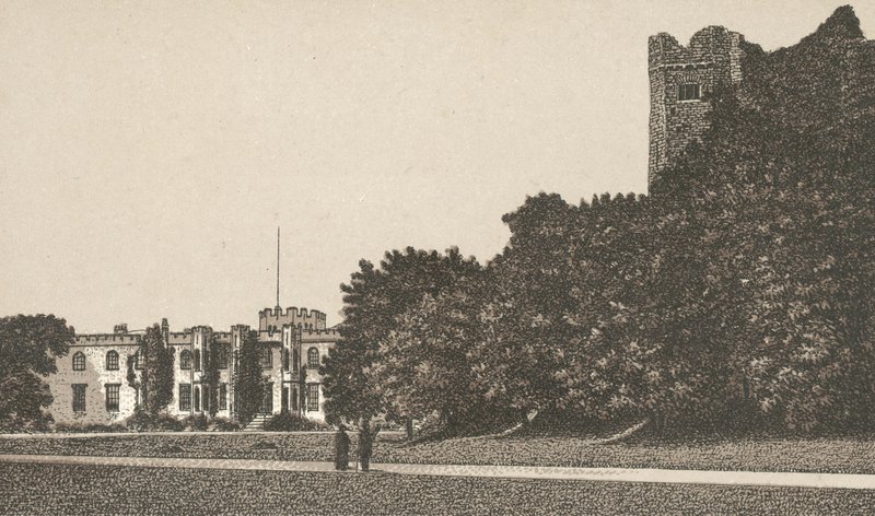 Hradní fronta a pevnost (litho) od English School