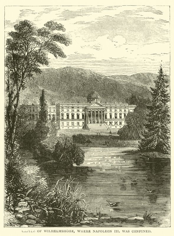 Zámek Wilhelmshohe, kde byl uvězněn Napoleon III od English School