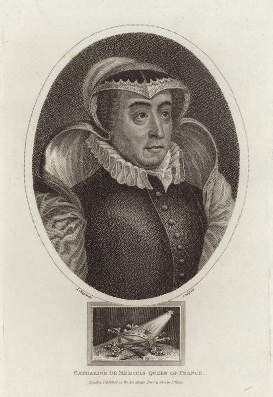 Catharine de Medicis královna Francie od English School