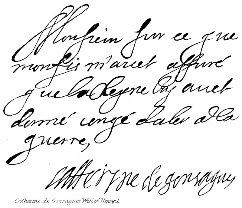 Catherine de Gonzagues, manželka Jindřicha I od English School