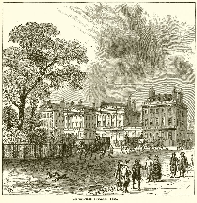 Cavendish Square, 1820 od English School