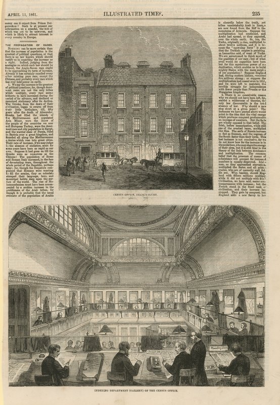 Úřad pro sčítání lidu v Craigs Court od English School
