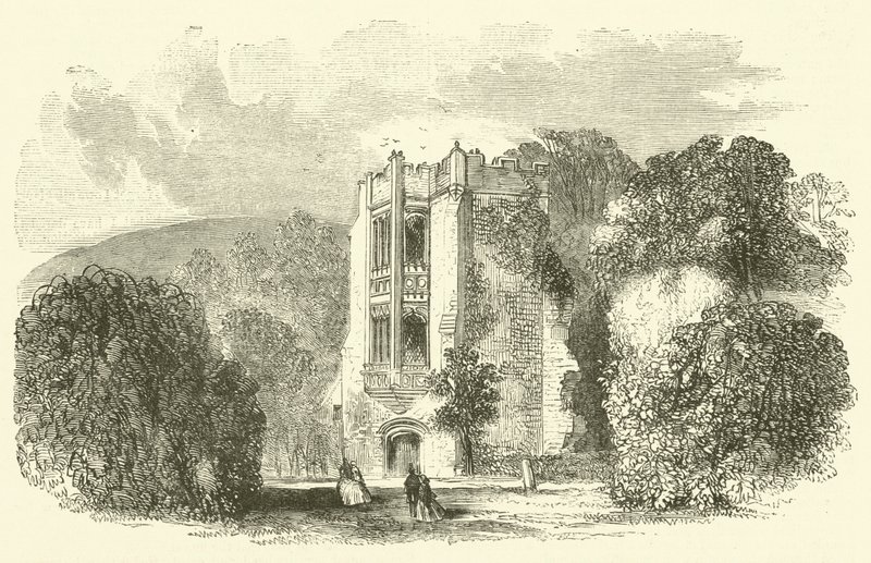 Cerne Abbey (rytina) od English School