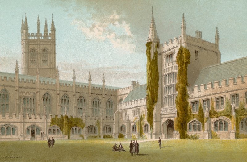 Kaple a knihovna, Magdalen College--Oxford od English School
