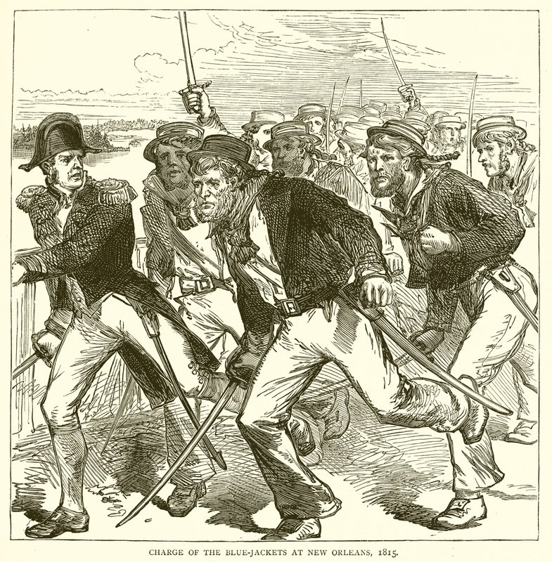 Charge of the Blue-Jackets v New Orleans, 1815 od English School