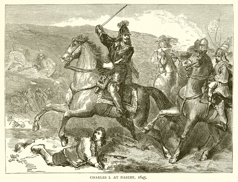 Karel I. v Naseby, 1645 od English School