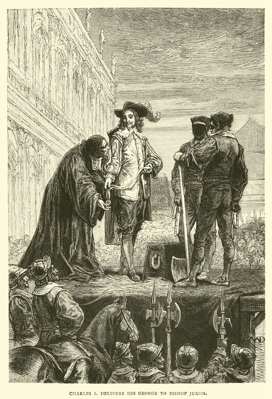 Karel I. předává svého Jiřího biskupu Juxonovi od English School