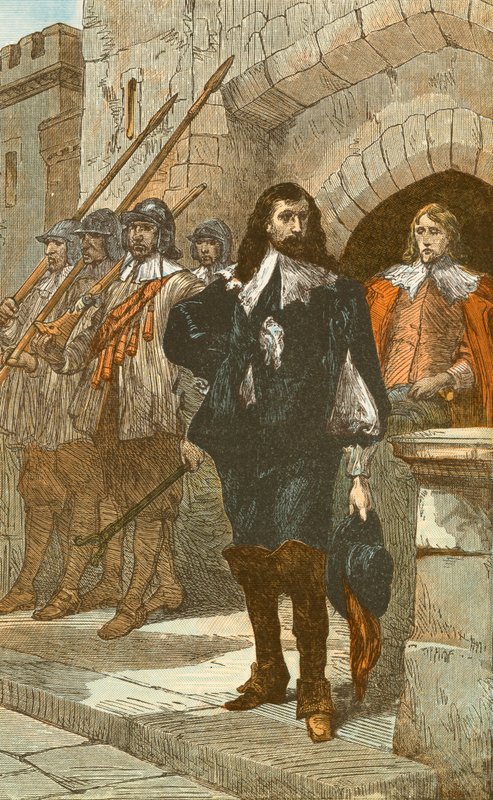 Karel I. na cestě k jeho popravě od English School