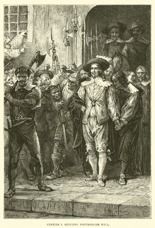 Charles I opouští Westminster Hall od English School